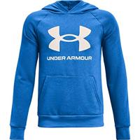 Herenhoodie Under Armour Rival Big Logo Blauw - Maat: XL - thumbnail