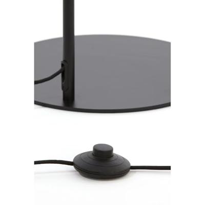 Light & Living Vloerlamp 'Solna' 160cm hoog, kleur Smoke/Mat Zwart