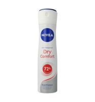 NIVEA Dry Comfort AntiTranspirant Spray 150ml Deodorant Alcoholvrij 72 uur bescherming bij Jumbo - thumbnail