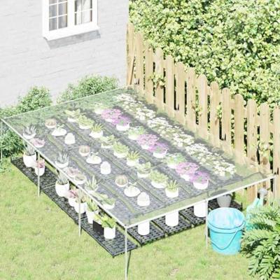VidaXL Doorzichtig zeildoek met zeilringen 2x3 m pvc VidaXL Doorzichtig zeildoek met zeilringen 2x3 m pvc