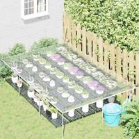 VidaXL Doorzichtig zeildoek met zeilringen 2x3 m pvc - thumbnail