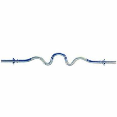 Tunturi Curlstang (extra gebogen) l chroom l 120 cm l Ø 30 mm