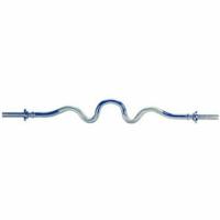 Tunturi Curlstang (extra gebogen) l chroom l 120 cm l Ø 30 mm - thumbnail