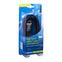 Scanpart High Speed HDMI kabel met Ethernet 3.0m HDMI kabel Zwart - thumbnail