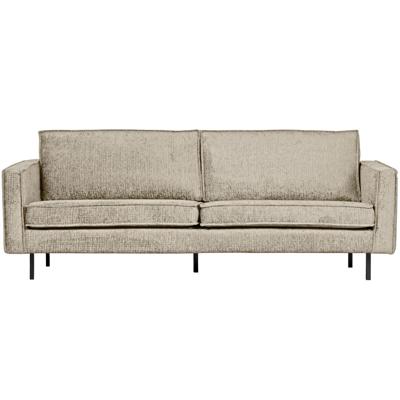 WOOOD 2,5-zits Bank 'Rodeo' Structure Velvet, kleur Wheatfield