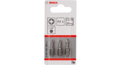 Bosch Accessoires Bit extra-hard PZ 1,51 mm 3st - 2607001569 Bosch Accessoires Bit extra-hard PZ 1,51 mm 3st - 2607001569