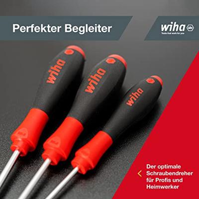 SoftFinish sleufkop/ Phillips/ Pozidriv-schroevendraaierset, 6-delig Wiha