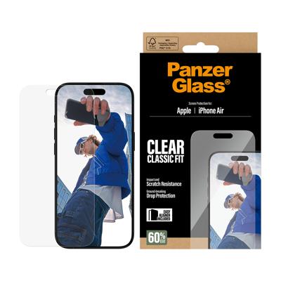 PanzerGlass PANZERGLASS - Screen Protector iPhone 17 Air Classic Fit w. EasyAligner PG48789 Screenprotector (glas) Apple iPhone Air. 1 stuk(s) Krasvast PanzerGlass PANZERGLASS - Screen Protector iPhone 17 Air Classic Fit w. EasyAligner PG48789 Screenprotector (glas) Apple iPhone Air. 1 stuk(s) Krasvast