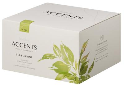 Bolsius Geurkaars Accents Tea For One 13,7 Cm Glas/wax Wit