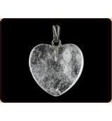 Hanger hart 20mm bergkristal - thumbnail
