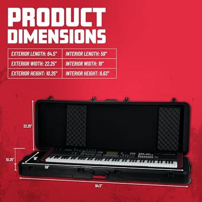Gator Cases GTSA-KEY88 TSA keyboardkoffer voor 88-toetsen, 150 x 48 x 17 cm