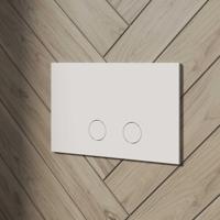 Drukplaat Inti Bath Press RVS 316 tbv UP320/UP720/TECE Matt White - thumbnail