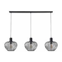 Freelight Hanglamp Arraffone 3 lichts L 140 cm Ø 30 cm zwart - thumbnail