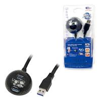 LogiLink USB-kabel USB 3.2 Gen1 (USB 3.0 / USB 3.1 Gen1) USB-A stekker, USB-A bus 1.50 m Zwart CU0035 - thumbnail