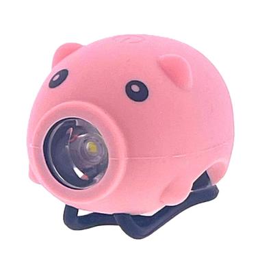PexKids fietstoeter varken met led lamp usb roze