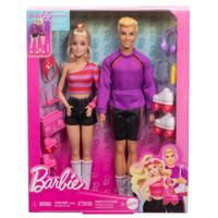Barbie-Fashionistas-Doos met poppen en rolschaatsaccessoires HXK90 - thumbnail