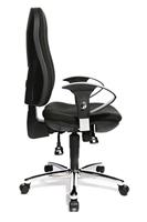 Topstar bureaustoel Support SY, zwart, basis uit chroom - thumbnail