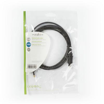 Optische Audiokabel | TosLink Male - 3,5 mm Optisch Male | 2,0 m | Zwart - thumbnail