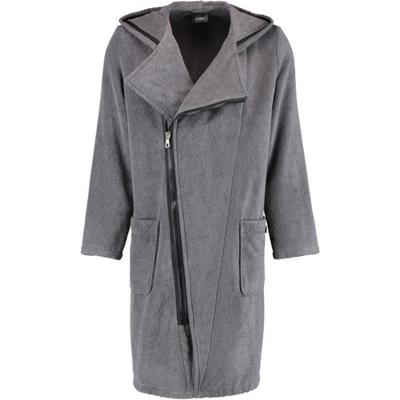 Cawö Cawö Heren Badjas Ritssluiting 6516 - Antrazit-schwarz S