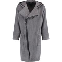 Cawö Cawö Heren Badjas Ritssluiting 6516 - Antrazit-schwarz S - thumbnail