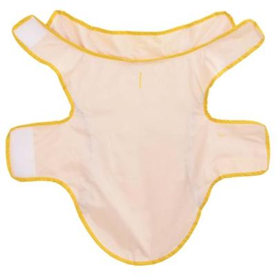 Hondenregenjas met reflecterende strips polyester geel XS