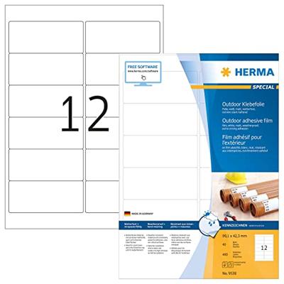 Etiket herma 9538 99.1x42.3 weerbest wit 480st