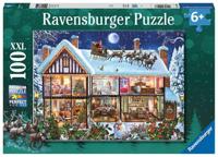 Ravensburger puzzel 100 stukjes Kerstfeest thuis - thumbnail