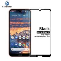 PINWUYO 9H 2.5D Full Screen Tempered Glass Film for Nokia 4.2(Black) - thumbnail