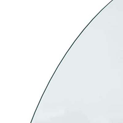 VidaXL Glasplaat voor open haard halfrond 1000x500 mm