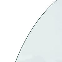 VidaXL Glasplaat voor open haard halfrond 1000x500 mm - thumbnail