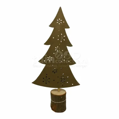 Kerstboom Papier 10 LED 31cm Goud