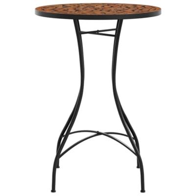 Bistrotafel mozaek 50x70 cm keramiek terracottakleurig Bistrotafel mozaek 50x70 cm keramiek terracottakleurig