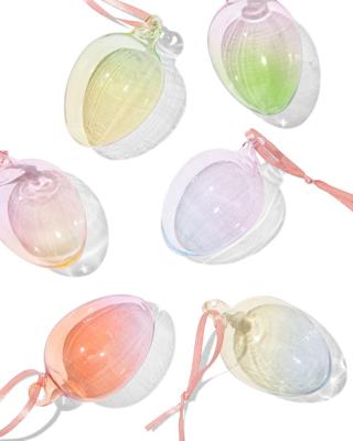 HEMA Paashangers glas verloop - 6 stuks