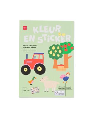 HEMA Kleurboek A5 met stickers boerderijdieren