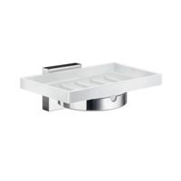 Zeephouder Smedbo House met Porselein Schaal Chroom Smedbo - thumbnail