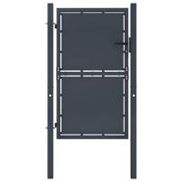 Tuinpoort staal 100x125 cm antraciet - thumbnail