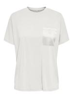 Only Onlfree S/s Pocket Top Jrs Tops En Singlets Cloud Dancer - thumbnail