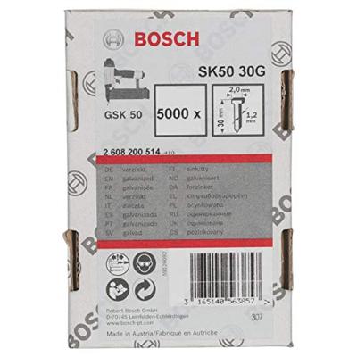 Bosch Accessories 2608200514 Nagel met verzonken kop SK50 Afmeting, lengte 30 mm 5000 stuk(s) Bosch Accessories 2608200514 Nagel met verzonken kop SK50 Afmeting, lengte 30 mm 5000 stuk(s)