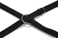Beeztees dubbele linnen van nylon, voor honden, 200 x 2 cm, zwart - thumbnail