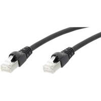 Telegärtner 100009370 RJ45 Netwerkkabel, patchkabel CAT 5e F/UTP 25.00 m Zwart Vlambestendig, Snagless 1 stuk(s) - thumbnail