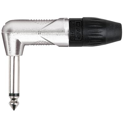 DAP 6.3mm Jackplug X-Type Mono zilver haaks