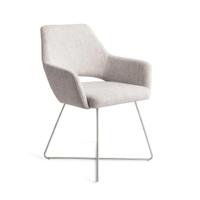 Jesper Home Eetkamerstoel 'Yanai' Cross Steel, kleur Pigeon - thumbnail