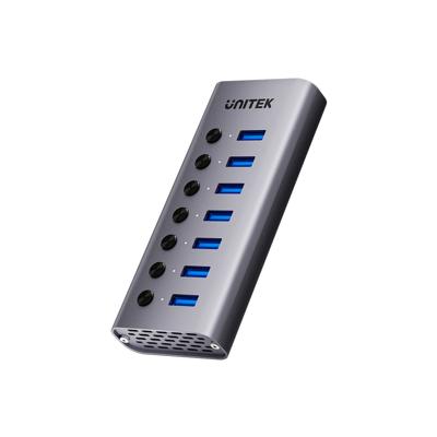 USB-A 3.0 5 Gbps hub met 7-in-1 switch Unitek H1314A01-EU