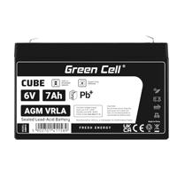 Green Cell Loodaccu 6 V 7 Ah Loodgel (b x h x d) 151 x 100 x 35 mm Kabelschoen 4.8 mm Cyclusbestendig, Onderhoudsvrij - thumbnail