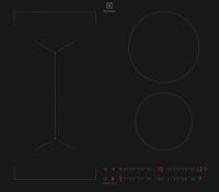 Electrolux EIV63443CT kookplaat Zwart Ingebouwd Inductiekookplaat zones 4 zone(s) - thumbnail