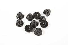 M4 Serrated Nylon Lock Nut (Black) (10pcs) (AX31250)