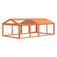 VidaXL Dierenren 200x112,5x74 cm massief grenenhout bruin - thumbnail