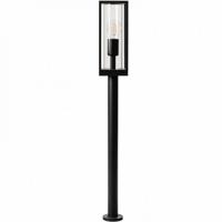 LED&apos;s Light LED Lantaarnpaal Tuinlamp met glazen ruiten - E27 fitting - IP44 - 80 cm - Zwart - thumbnail