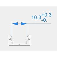 Deko Light 970007 AU-01-08 U-profiel Aluminium (b x h x d) 14 x 7 x 2000 mm 2 m - thumbnail