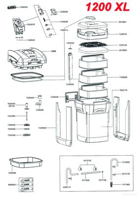 Eheim thermofilter Professional 3 1200 XL zonder filtermassa Eheim Gebr. de Boon - Gebr de boon